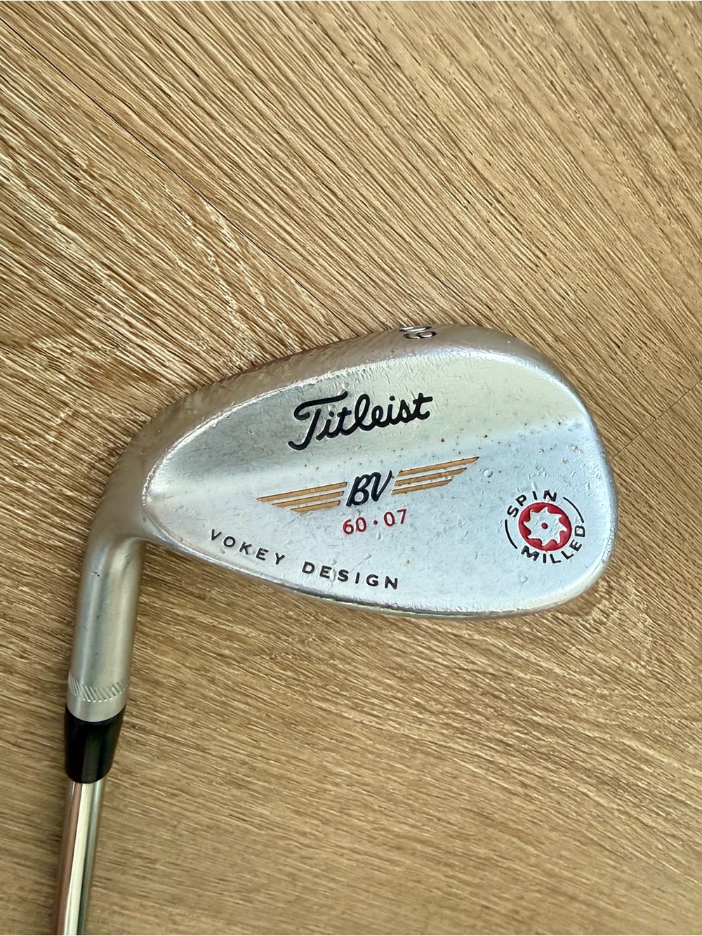Titleist Vokey Design Spin Milled 60-07 Lob Wedge Golf Club Golf Pride Grip
